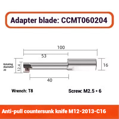 1075-Counterbore Cutter Bar Counterbore Cutter Counterbore Cutter Counterbore Scraper Cutter Counterbore Boring Cutter CNC Counterbore Milling Cutter Bar M16 Shandong Denso Pricision Tools Co.,Ltd.